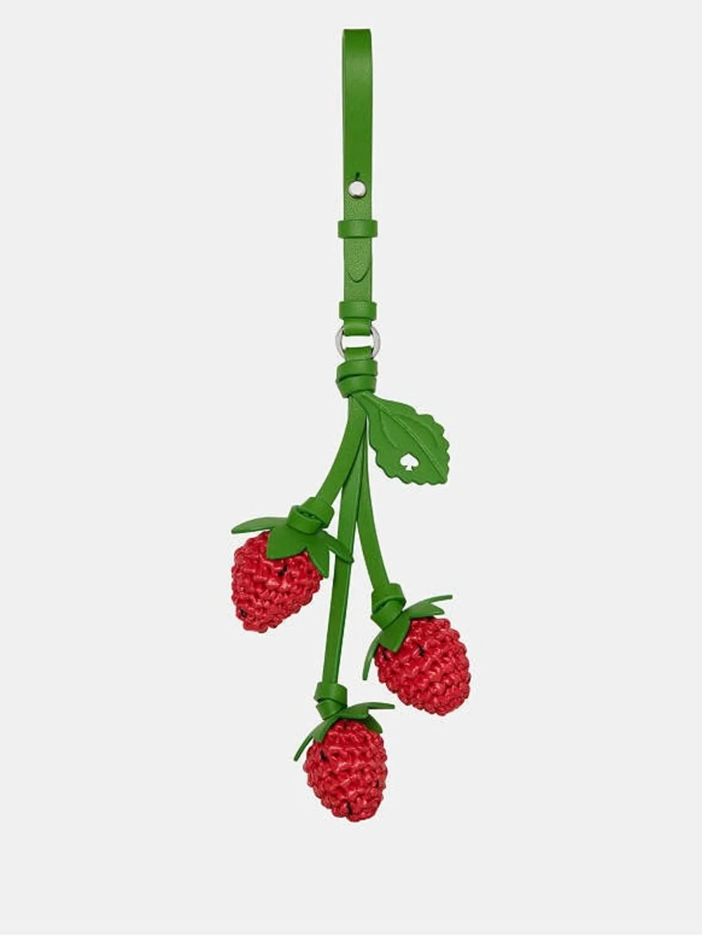 Kate Spade Charmed Strawberry Crochet Bag Charm Keychain Key Fob